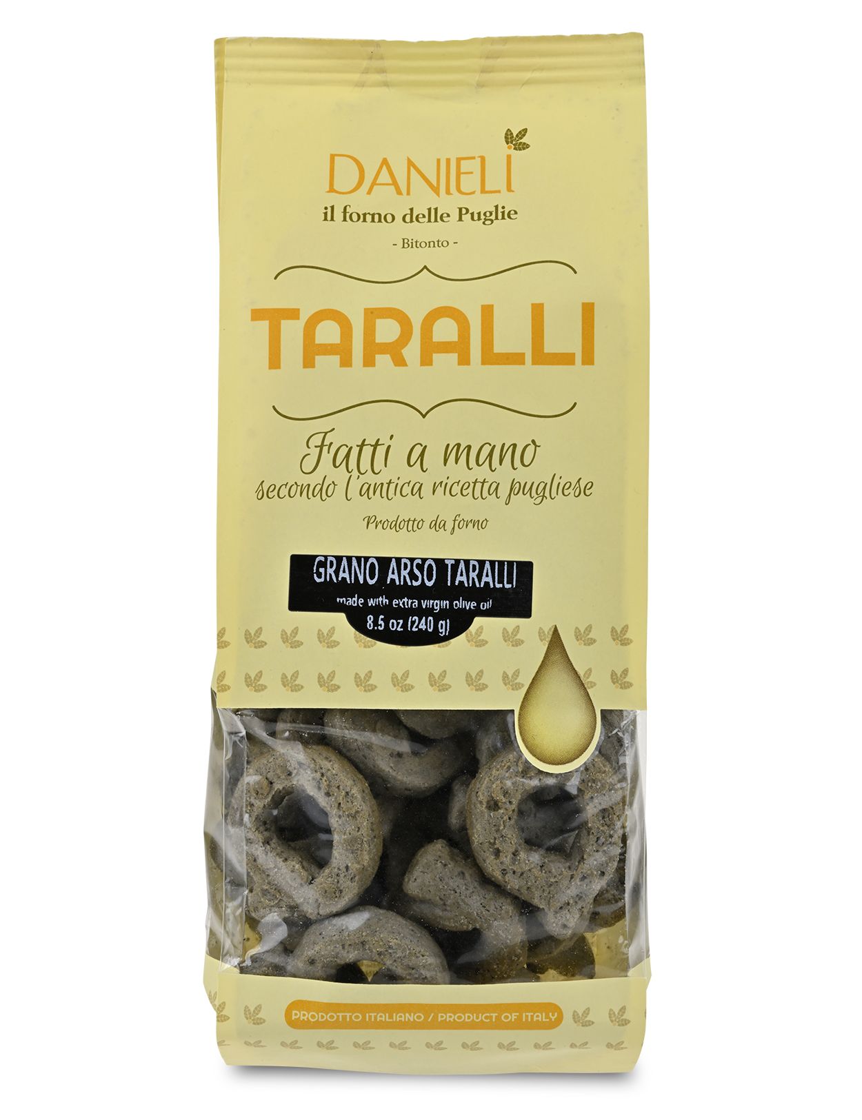 Taralli Grano Arso - Toasted Wheat Taralli