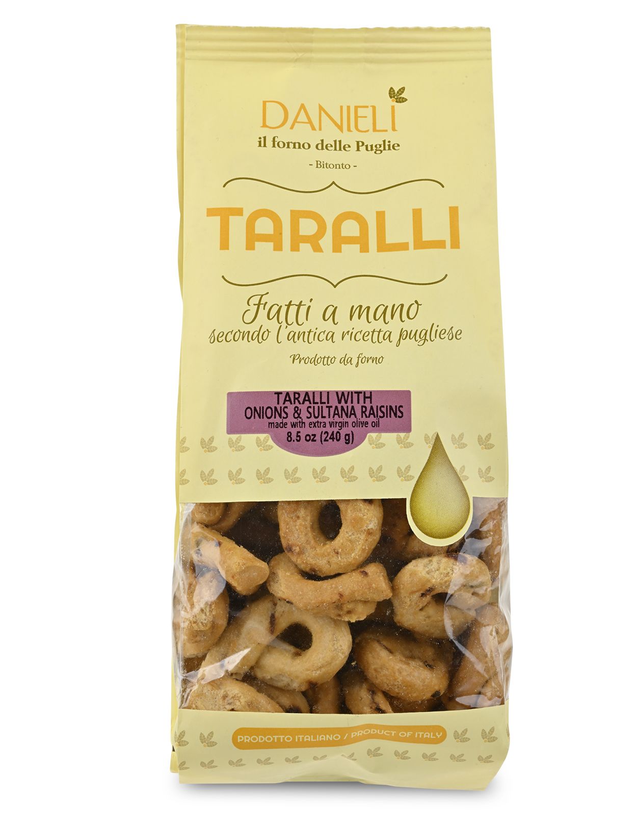 Taralli Cipolla e Uvetta - Onion & Sultana Raisin