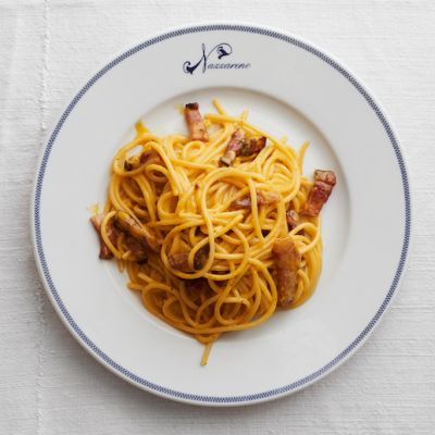 Spaghetti alla Carbonara from the AUTENTICO Cookbook